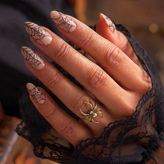 Resting Witch Face - Soft Gel Press Ons (Medium Almond)