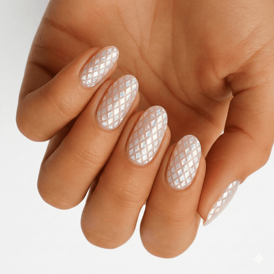 Holy Grail Nail Non-UV Nail Wraps Holographic Snakeskin (Part Transparent)- Holy Classics (Non-UV Nail Wraps)