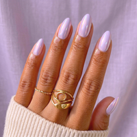 Lilac (Glazed)  - Soft Gel Press Ons (Short Almond)