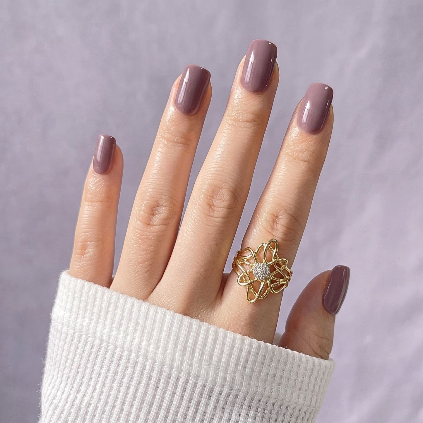 Smoke and Mirrors -  Soft Gel Press Ons (Short Square)