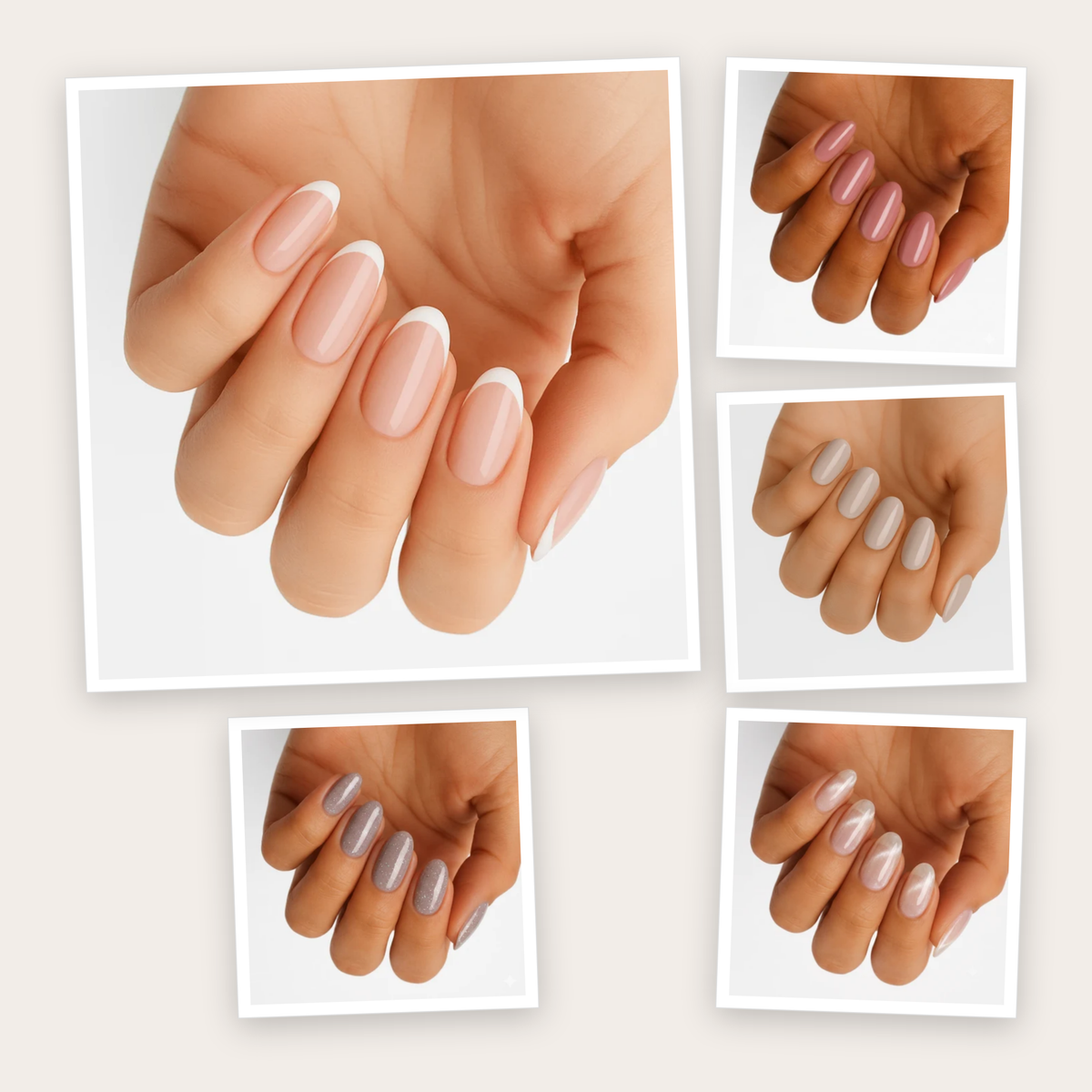 Light Nudes Nail Wraps 5-Pack | hgn-kit-collage:feed:c26f7e6ccc8bc684:ea6a4c4c