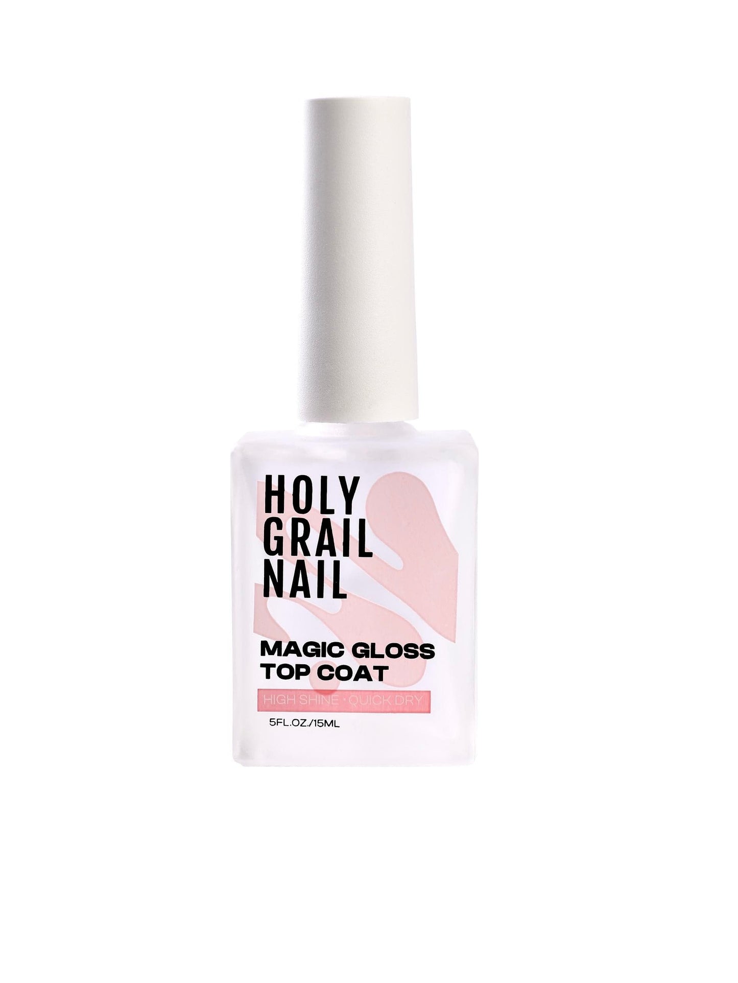 Professional clear top coat for gel nail wraps and nail art protection