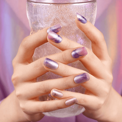 Holy Grail Nail Crystal Blue Pinkstone - Holy Classics (Non-UV Nail Wraps)