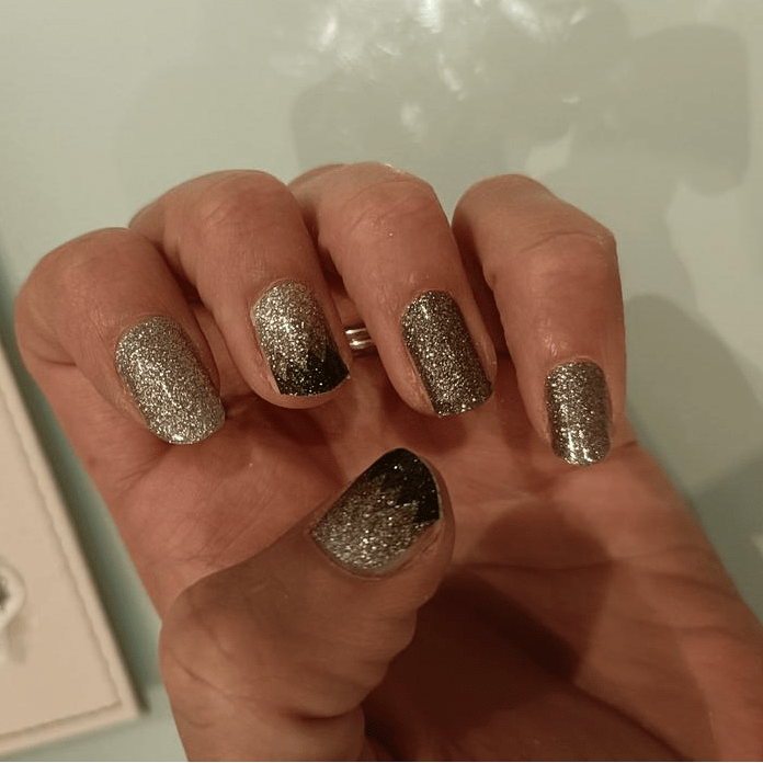 Holy Grail Nail Non-UV Nail Wraps Black and White Tesselate (Glitter) - Holy Classics (Non-UV Nail Wraps)