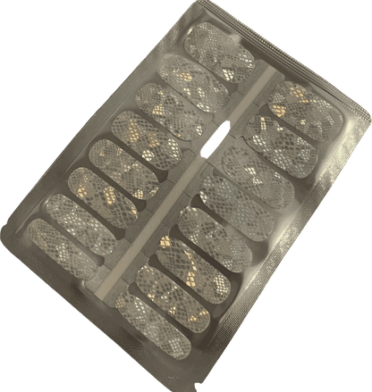 Holy Grail Nail Non-UV Nail Wraps Holographic Snakeskin (Part Transparent)- Holy Classics (Non-UV Nail Wraps)