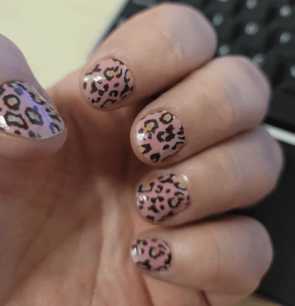 Holy Grail Nail Non-UV Nail Wraps Kitty Likes to Scratch (Glitter) - Wide Fit Wrap (22 Piece)