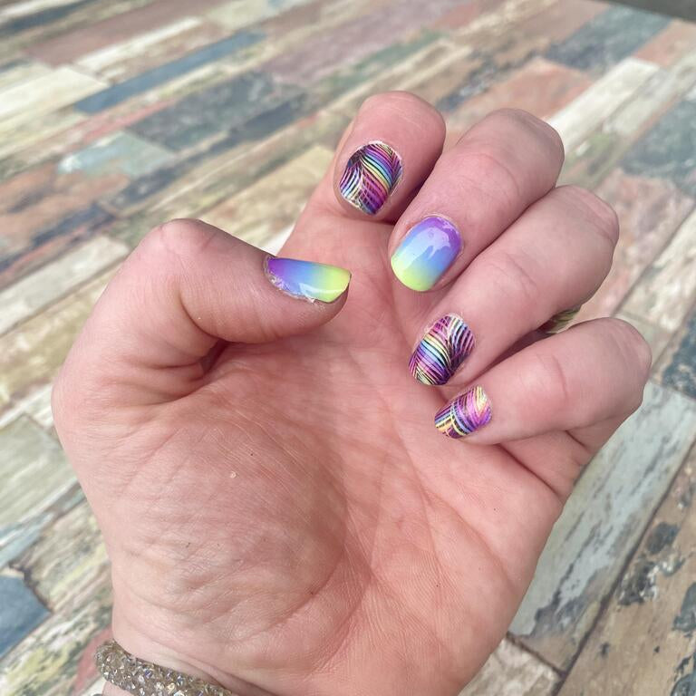 Holy Grail Nail Non-UV Nail Wraps Ombre Fronds - Holy Classics (Non-UV Nail Wraps)