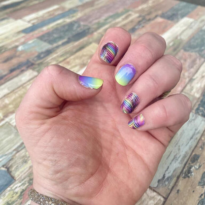 Holy Grail Nail Non-UV Nail Wraps Ombre Fronds - Holy Classics (Non-UV Nail Wraps)