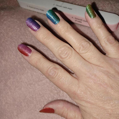 Holy Grail Nail Non-UV Nail Wraps Ombre Rainbow - Holy Classics (Non-UV Nail Wraps)