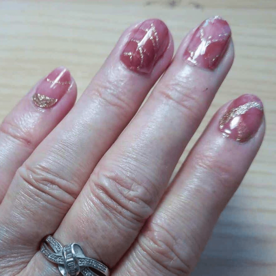 Holy Grail Nail Non-UV Nail Wraps Pink Precious - Wide Fit Wrap (20 Piece)