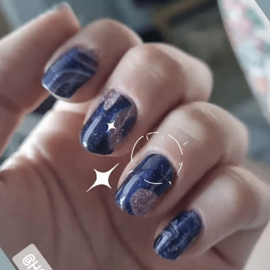 Holy Grail Nail Non-UV Nail Wraps Purple Haze (Glitter) - Holy Classics (Non-UV Nail Wraps)