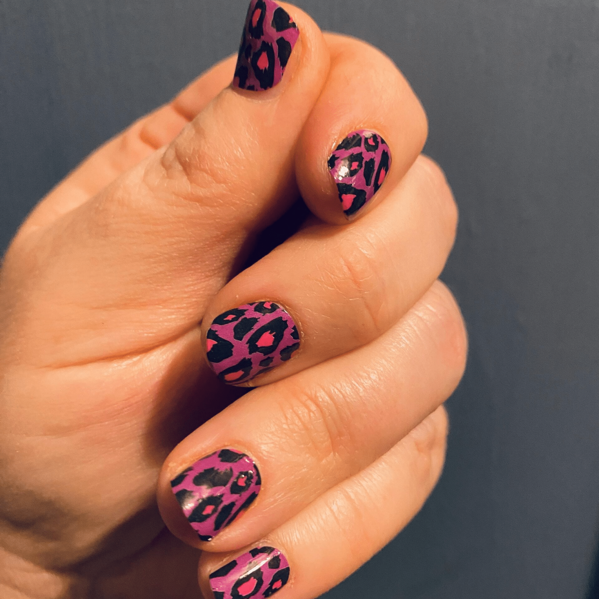 Holy Grail Nail Non-UV Nail Wraps Purple Leopard - Holy Classics (Non-UV Nail Wraps)