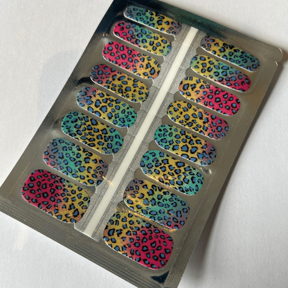 Holy Grail Nail Non-UV Nail Wraps Rainbow Leopard - Holy Classics (Non-UV Nail Wraps)