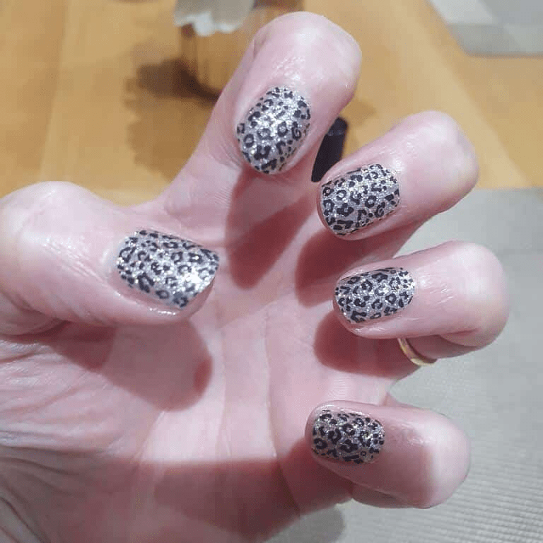 Holy Grail Nail Non-UV Nail Wraps Silver Leopard - Holy Classics (Non-UV Nail Wraps)