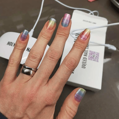 Holy Grail Nail Non-UV Nail Wraps Summer Haze - Wide Fit Wrap (22 Piece)