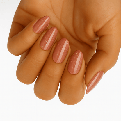 Holy Grail Nail Non-UV Nail Wraps Terracotta Sparkle (Shimmer) - Holy Classics (Non-UV Nail Wraps)