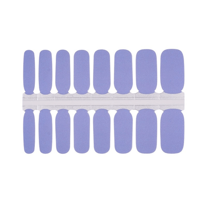 Lavender purple glossy nail wraps set for at-home manicure in solid colour