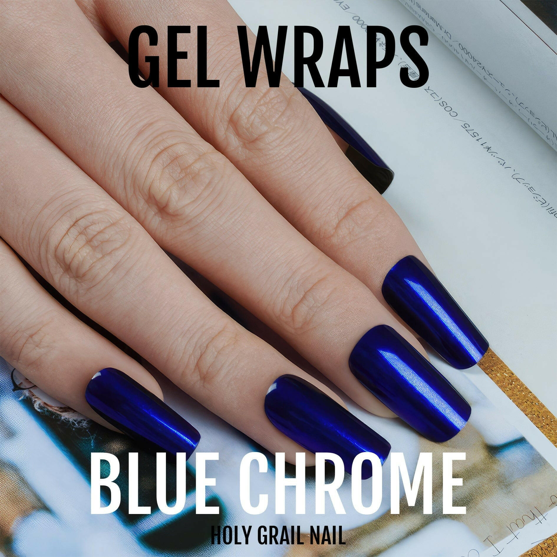 Holy Grail Nail Semi-Cured Gels Blue Chrome - Gels