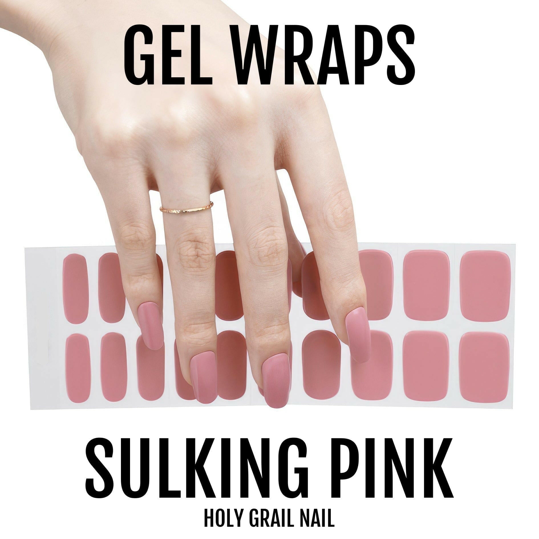 Holy Grail Nail Semi-Cured Gels Sulking Pink Gel - Gels, Nude Pink Gels, Holy Gels, Dusted Cheeks Gel, Hello Nails