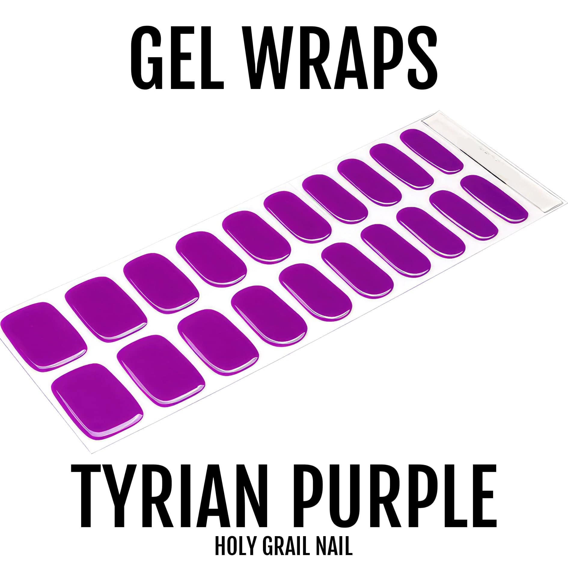 Holy Grail Nail Semi-Cured Gels Tyrian Purple - Gels, Purple Potion Gels, Holy Gels